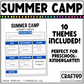 Editable Summer Camp Plan Canva Template