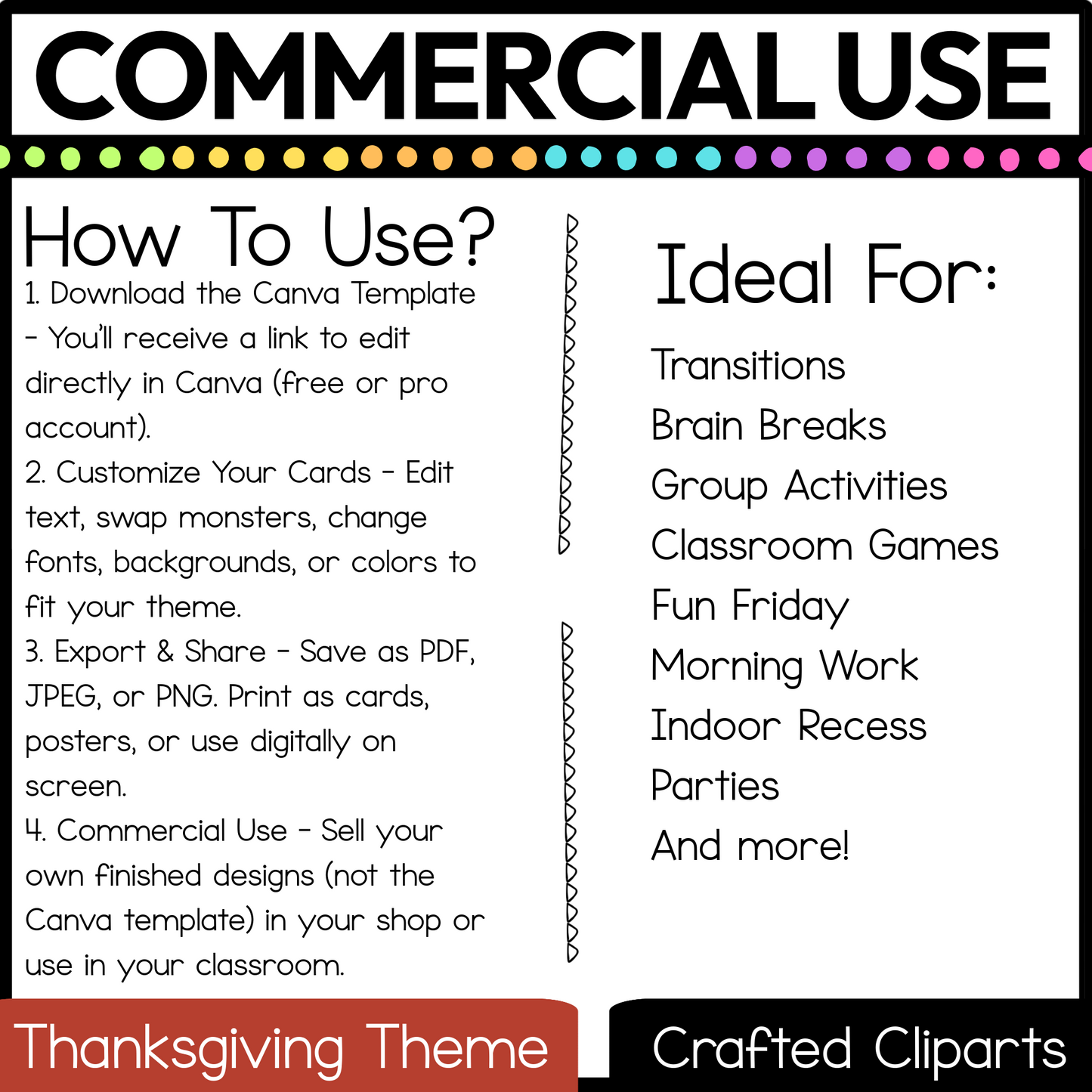 Editable Thanksgiving Turkey Says Virtual Brain Break Game Canva Template Slides