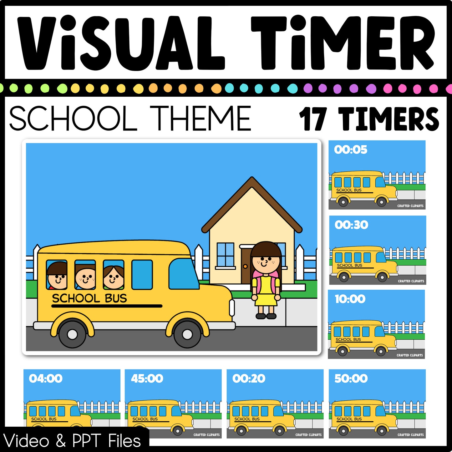 Year Round Visual Timer Countdown Classroom Management Tool Mega Bundle