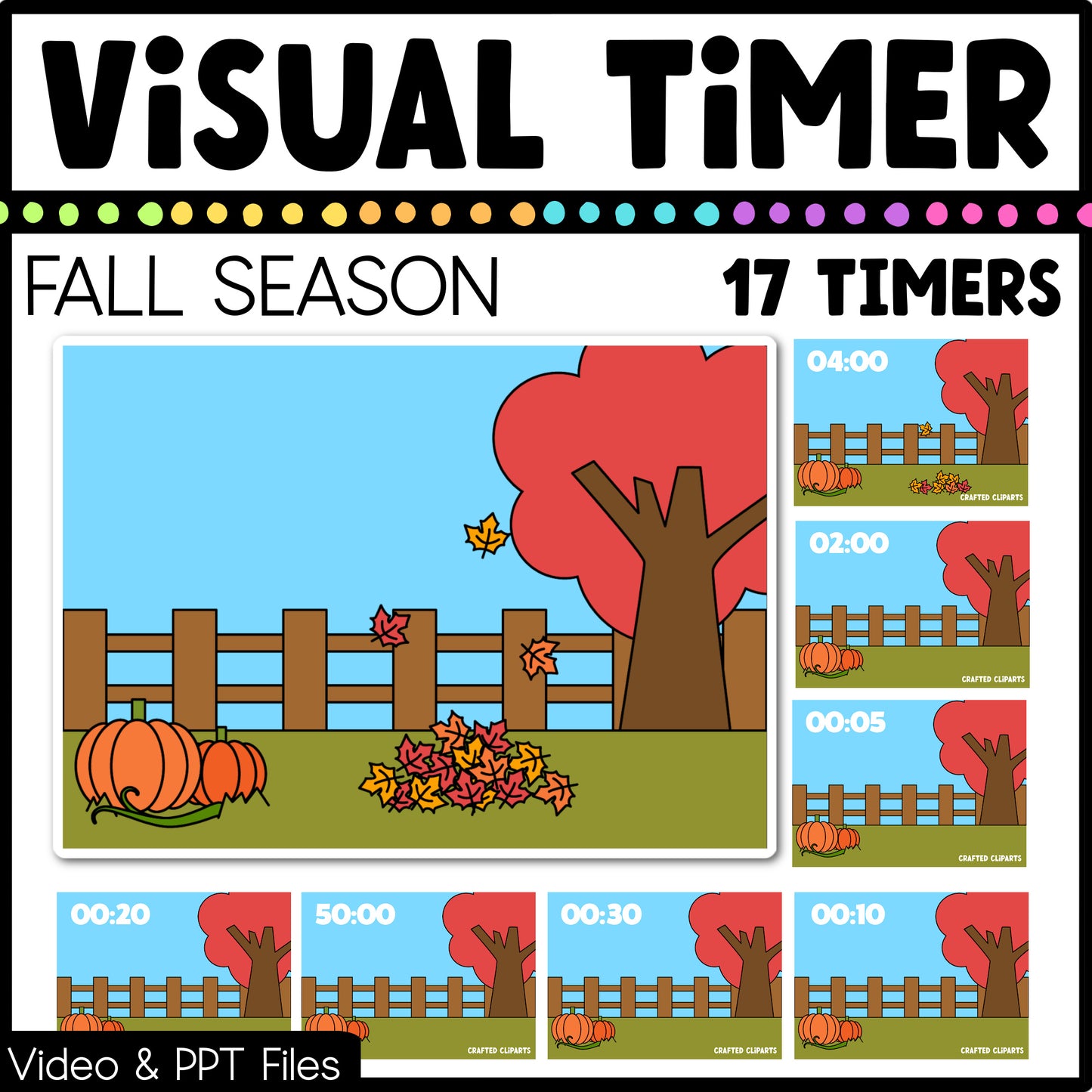 Year Round Visual Timer Countdown Classroom Management Tool Mega Bundle