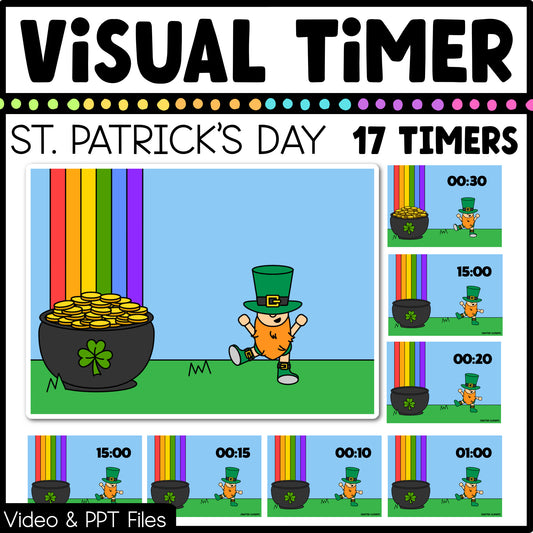 St. Patrick's Day Visual Timer Countdown Classroom Management Tool Transition