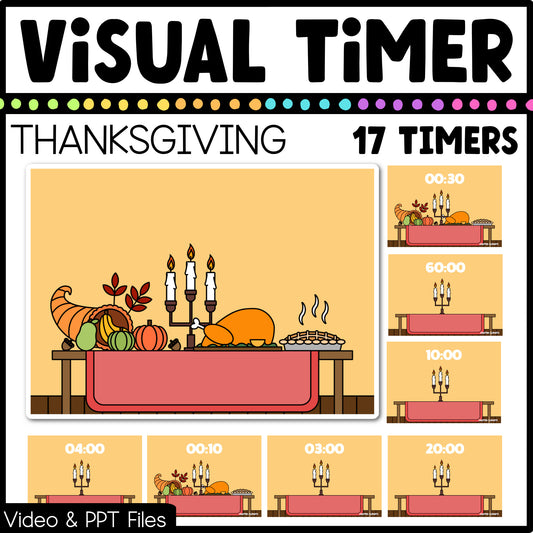 Year Round Visual Timer Countdown Classroom Management Tool Mega Bundle