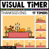 Thanksgiving Visual Timer Countdown Classroom Management Tool Video PPT