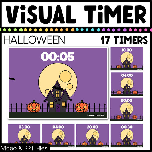 Halloween Visual Timer Countdown Classroom Management Tool Transition PPT Video