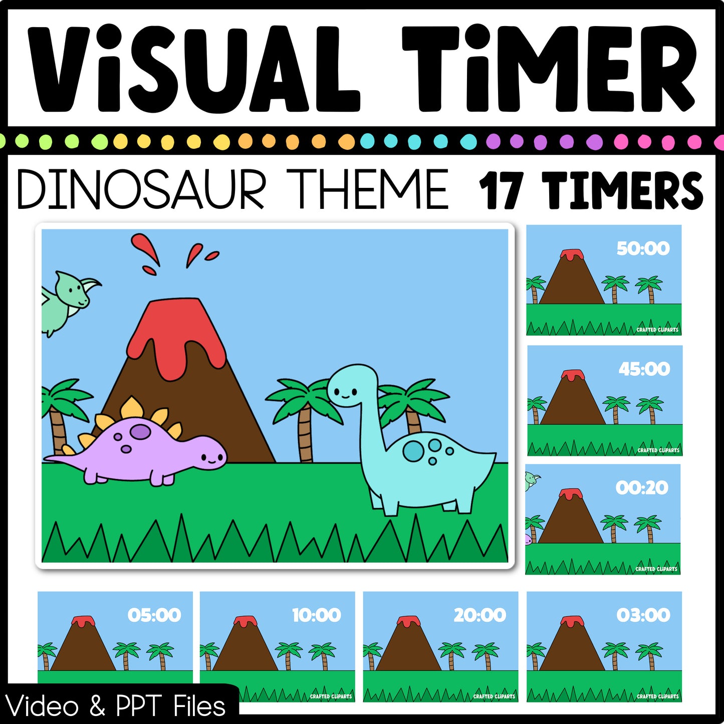 Year Round Visual Timer Countdown Classroom Management Tool Mega Bundle