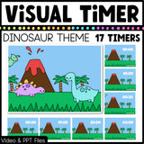 Dinosaur Visual Timer Countdown Classroom Management Tool Transition PPT Video